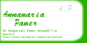 annamaria pamer business card